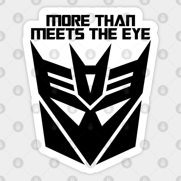 MORE THAN MEETS - Decepticons Sticker by ROBZILLA